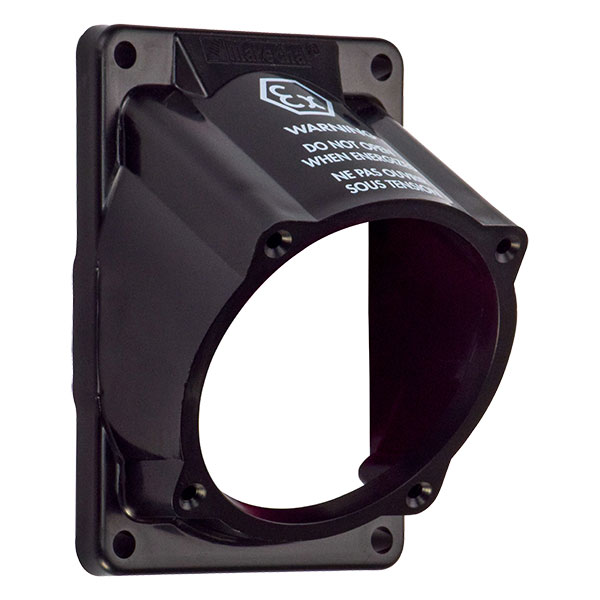 22-6A027 - ANGLE ADAPTER 30 DEGREE POLY BLACK SIZE 3
